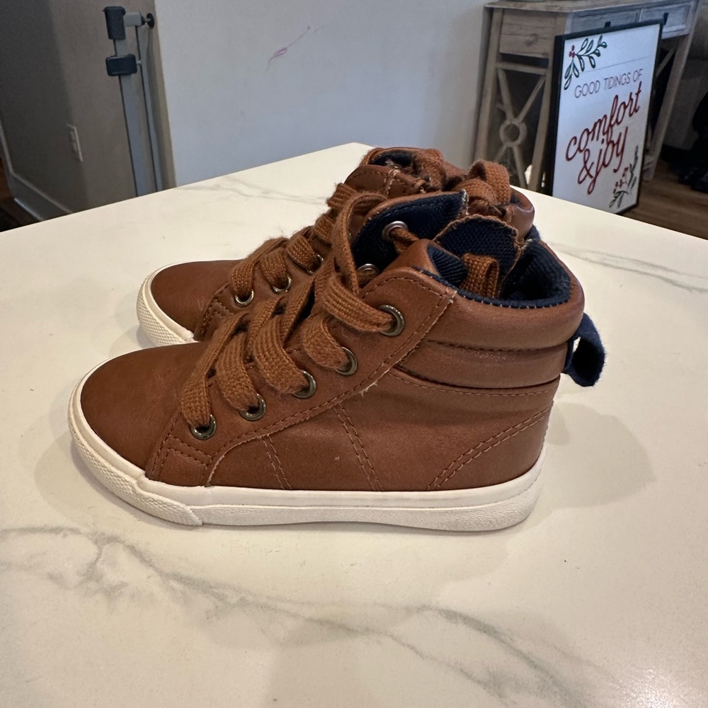 Cat & Jack Brown High-Top Sneakers